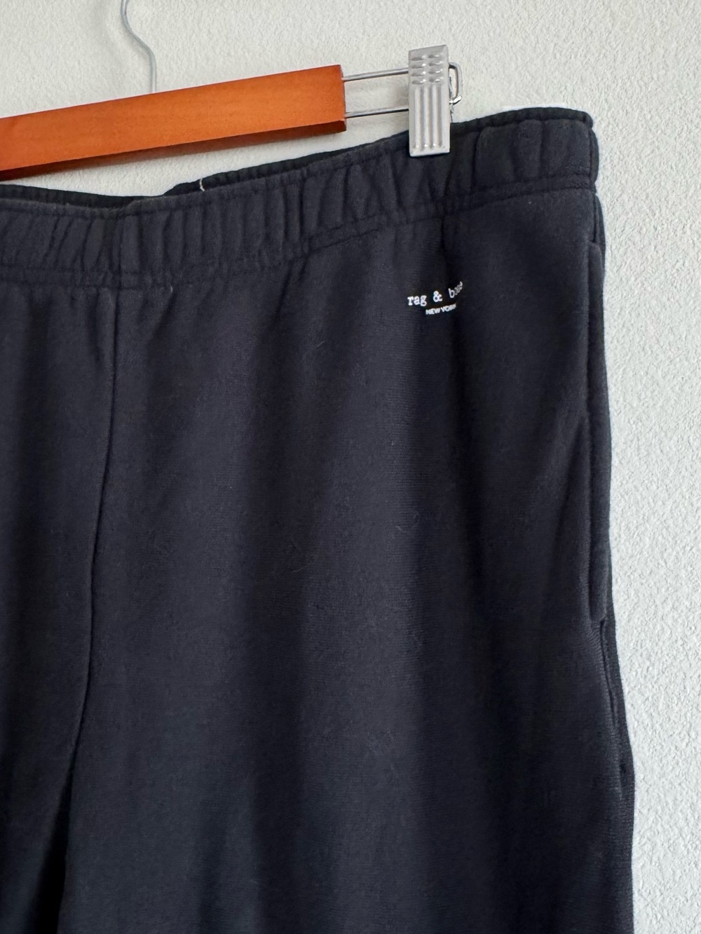 Rag & Bone 100% Organic Cotton Black Sweatpants Size L Loungewear